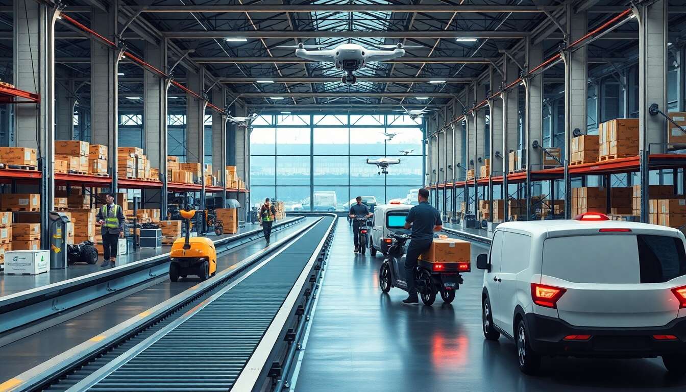 Intégration des robots de service dans la logistique urbaine