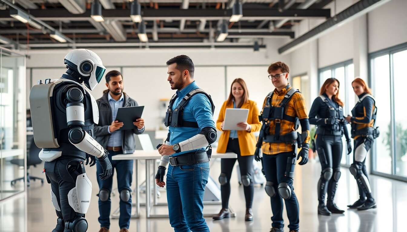 Cobots et exosquelettes : révolutionner le monde du travail