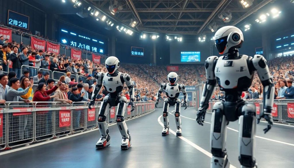 En Chine, une course de robots humanoïdes devient virale