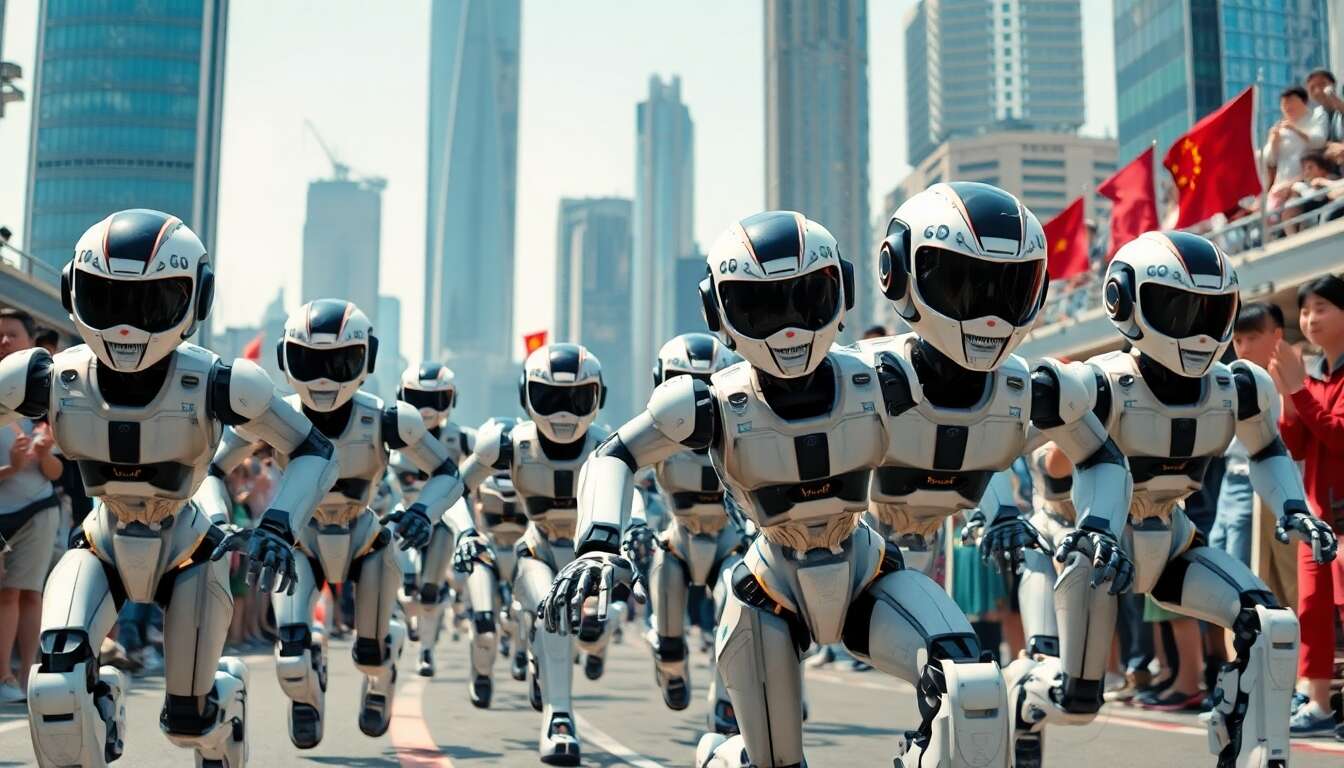 Course de robots humanoïdes : un événement inédit en chine