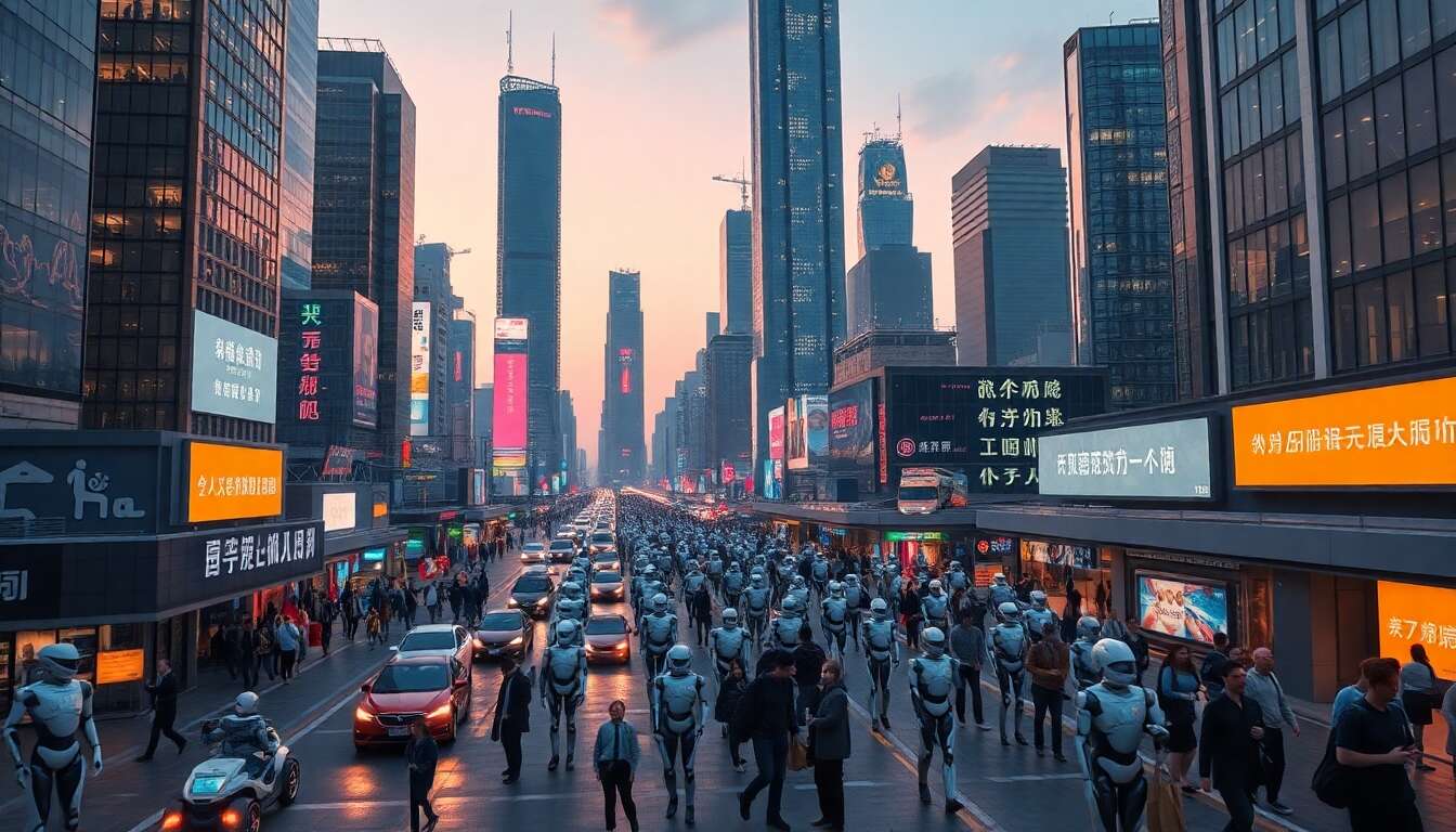 Objectif 10 000 robots en 2025 : la Chine lance une offensive technologique sans précédent