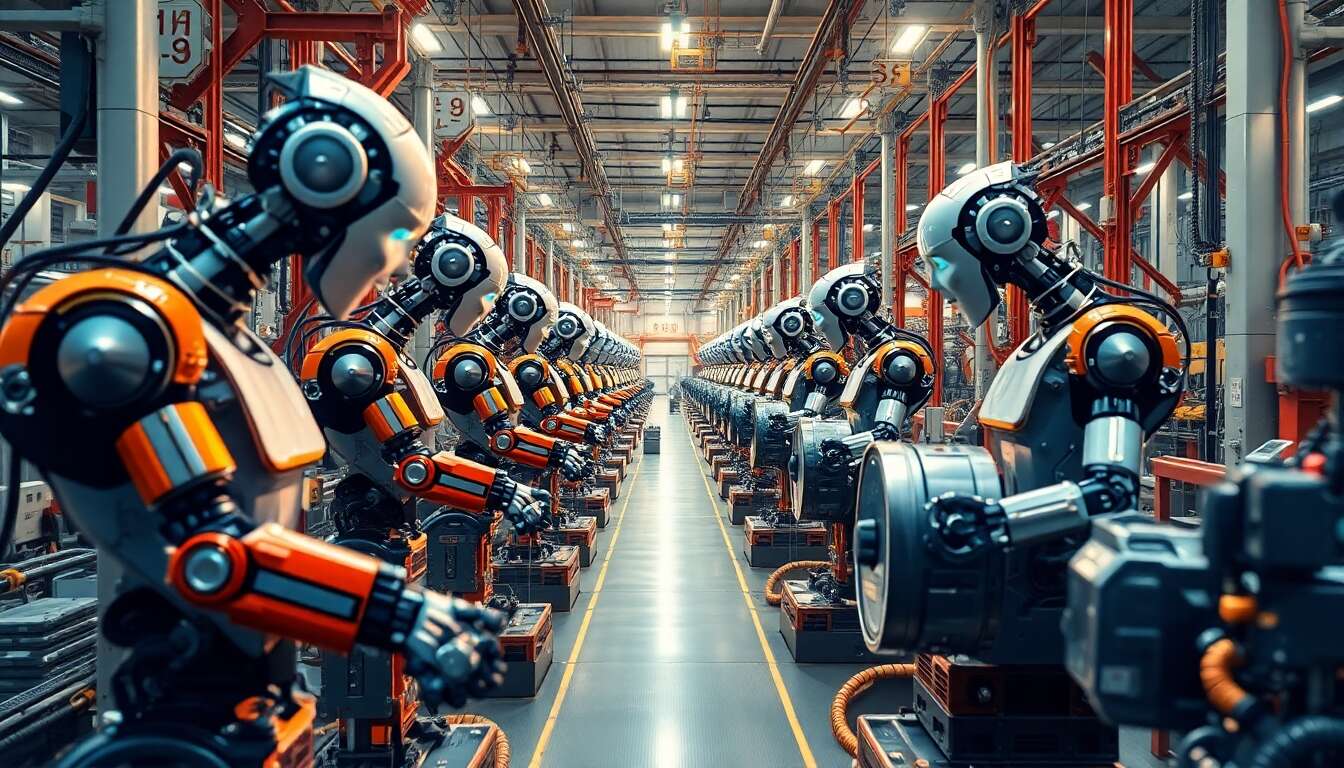 L'offensive technologique chinoise : 10 000 robots en 2025
