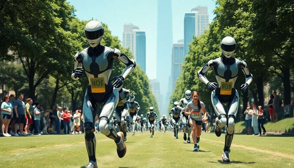 Chine : des humanoïdes courent un semi-marathon, un exploit technologique