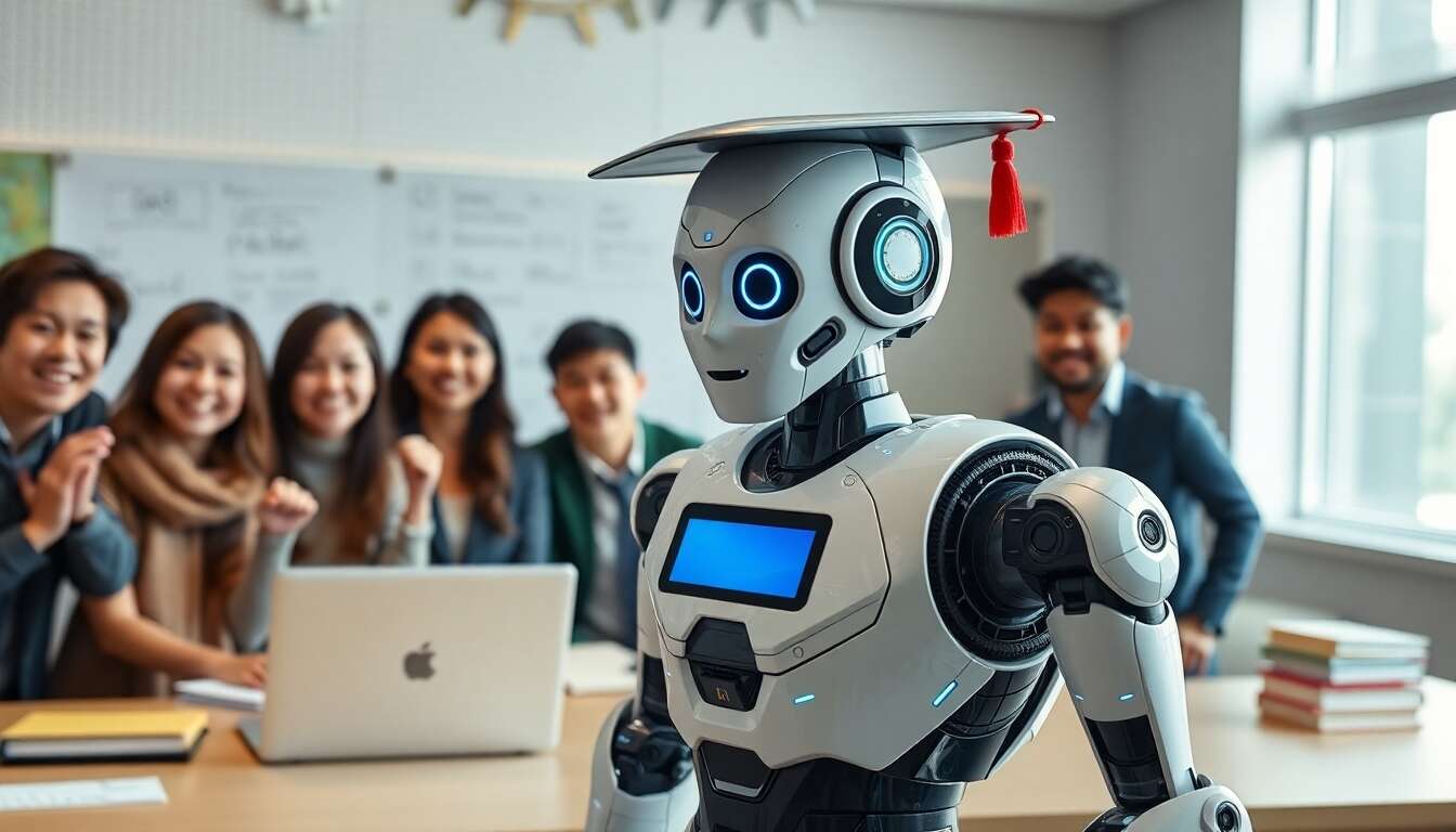 Un bac symbolique pour le robot shuang shuang