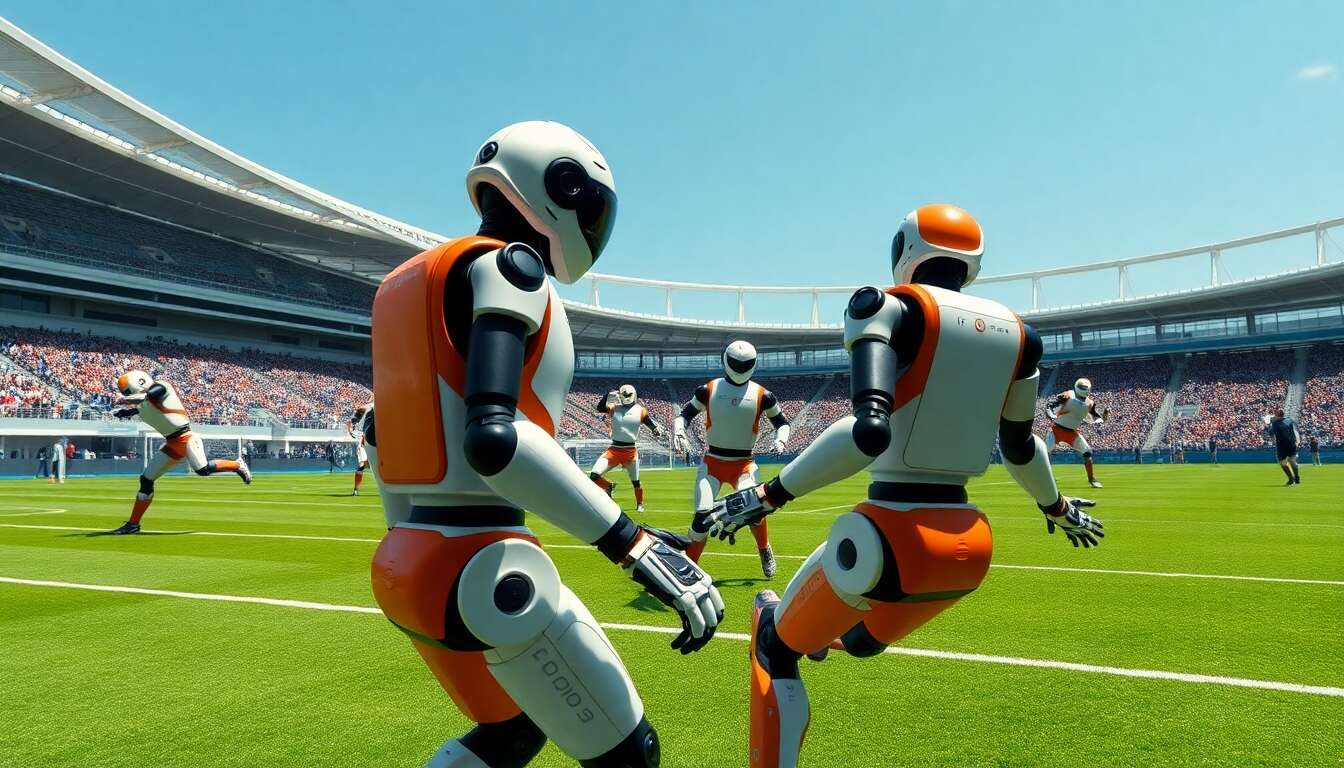 Des robots humanoïdes jouent au foot en Chine : l’IA entre dans la partie