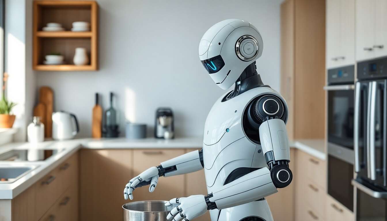 Robots humano&iuml;des : nouveaux partenaires des t&acirc;ches m&eacute;nag&egrave;res
