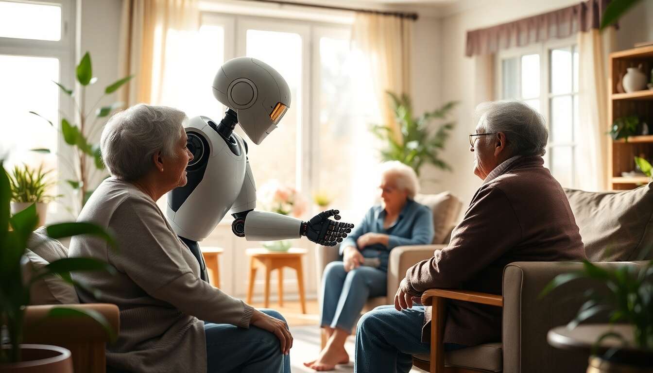 Robots humanoïdes : avantages pour les maisons de retraite Robots humanoïdes : avantages pour les maisons de retraite