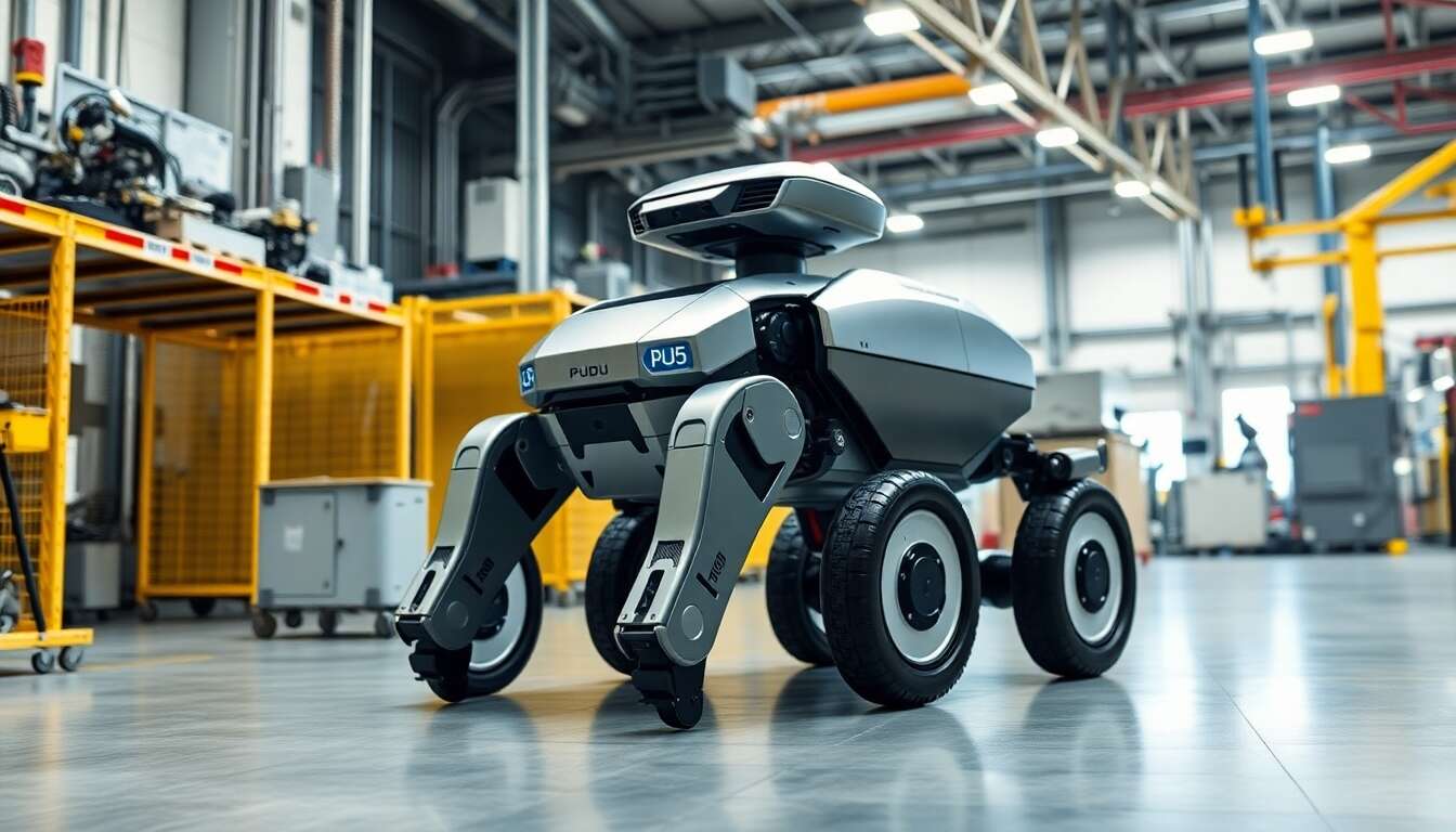 Pudu D5 : Le premier robot quadrupède industriel arrive chez Smart Robots.