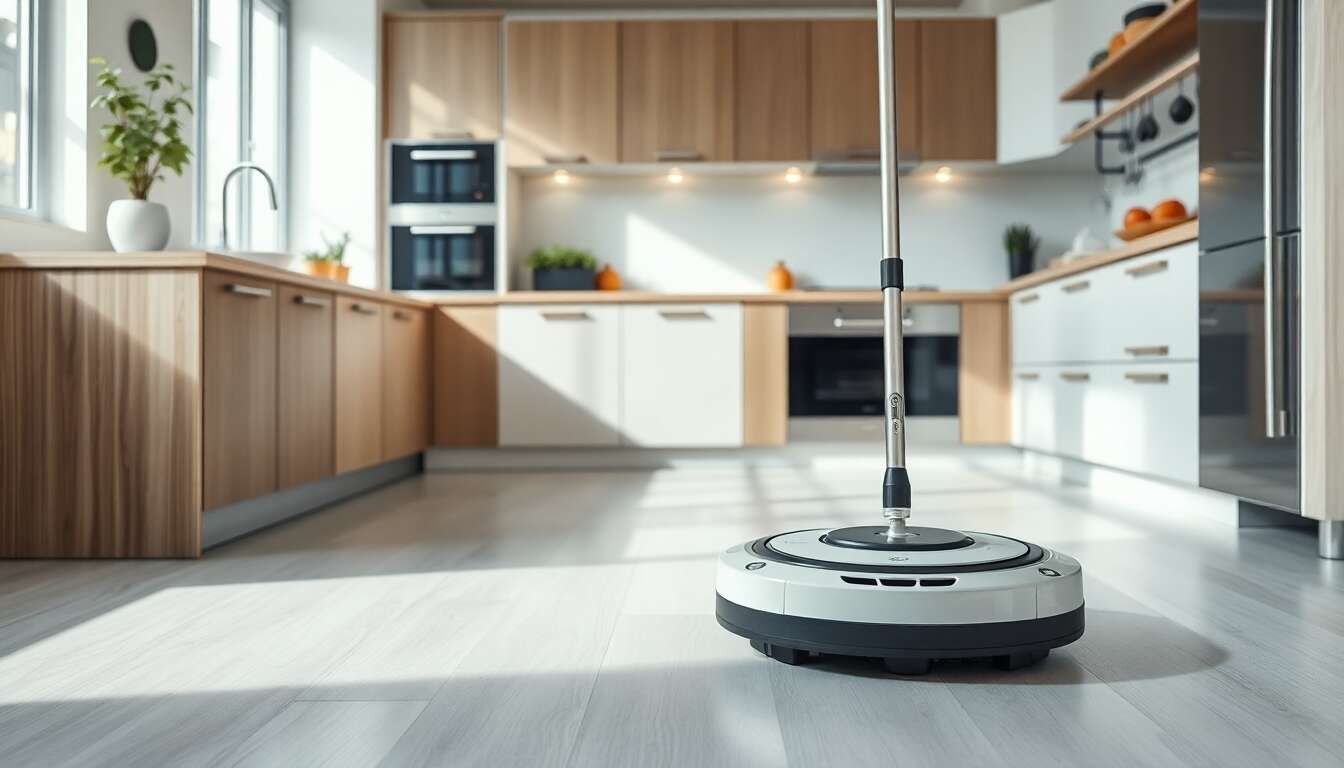 Polyvalence du robot : lavage, balayage et aspiration Polyvalence du robot : lavage, balayage et aspiration