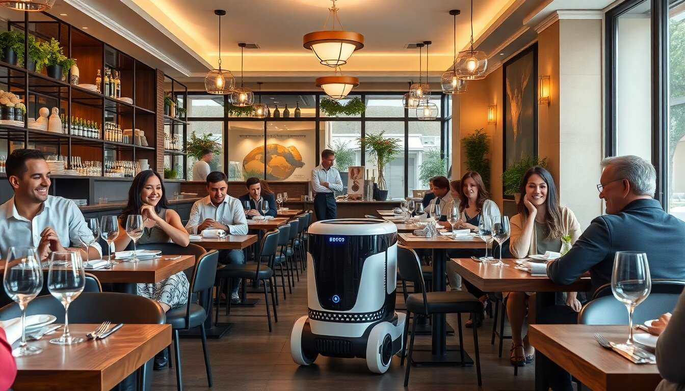 Restauration bordelaise : Pourquoi le BellaBot Pro devient le meilleur allié des serveurs en Gironde.