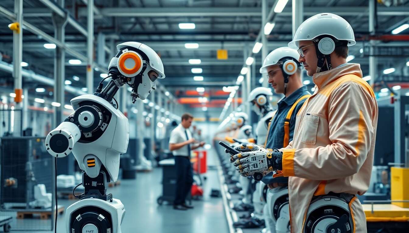 R&ocirc;le des robots intelligents dans l'industrie 4.0