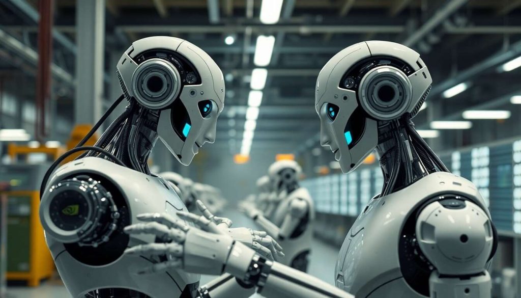 Nvidia et Foxconn veulent des robots humanoïdes dans leurs usines IA
