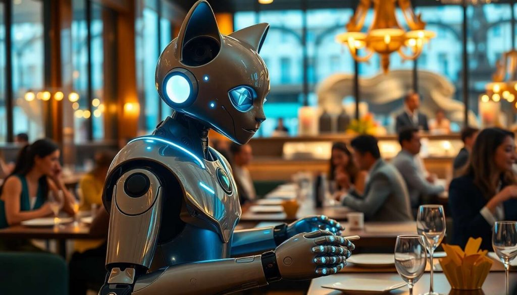 Ce robot "chat" intelligent devient la nouvelle star des restaurants français.